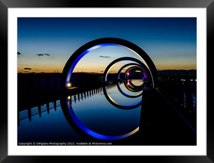 The Falkirk Wheel Framed Mounted Print by DiFigiano Photography