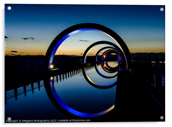 The Falkirk Wheel Acrylic by DiFigiano Photography