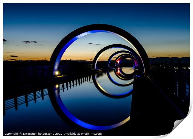 The Falkirk Wheel Print by DiFigiano Photography