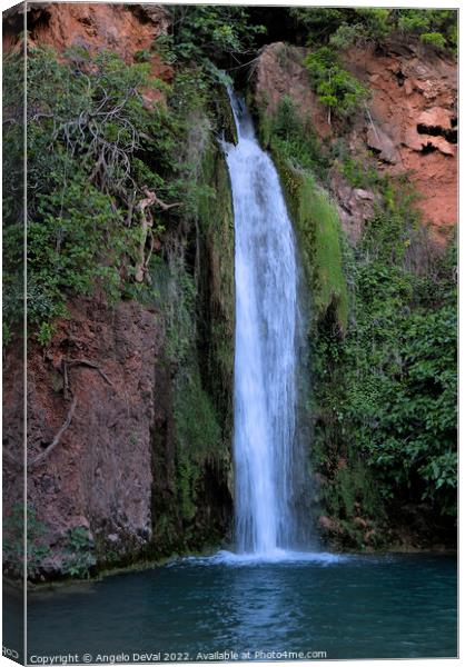 Queda do Vigario Waterfall Canvas Print by Angelo DeVal