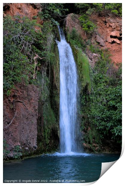 Queda do Vigario Waterfall Print by Angelo DeVal