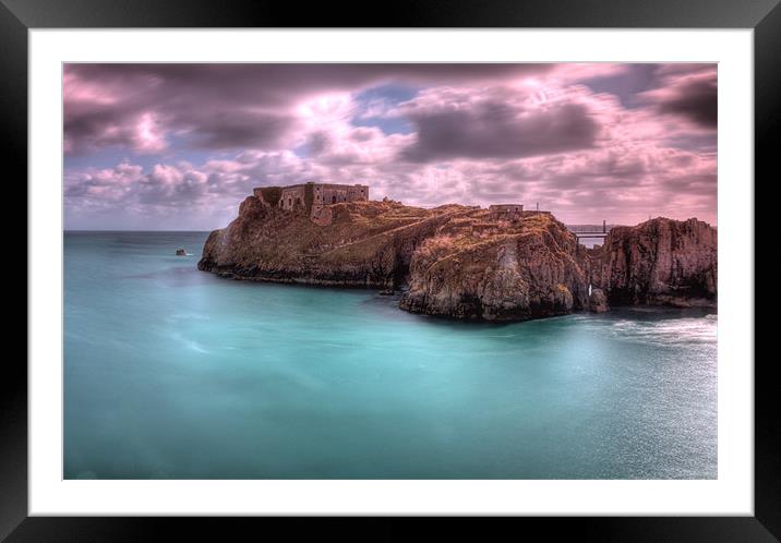 St Catherines Rock, Tenby Framed Mounted Print by Steve Purnell
