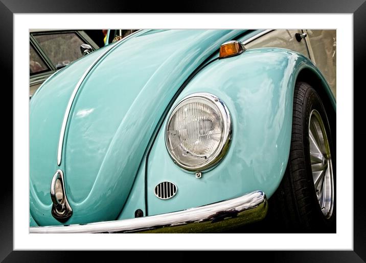 Beetle Headlight Framed Mounted Print by Rob Cole
