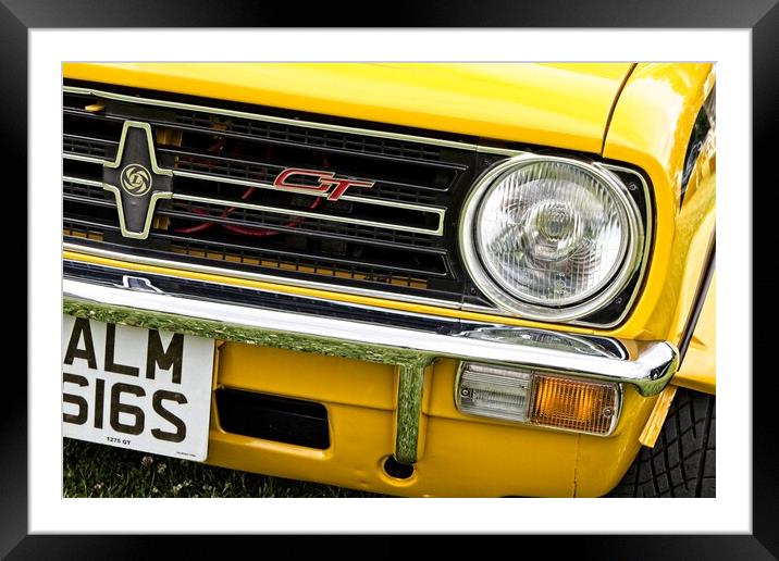 Bright Yellow Mini Framed Mounted Print by Rob Cole