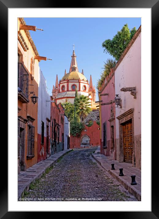 San Miguel de Allende Mexico Framed Mounted Print by John Mitchell