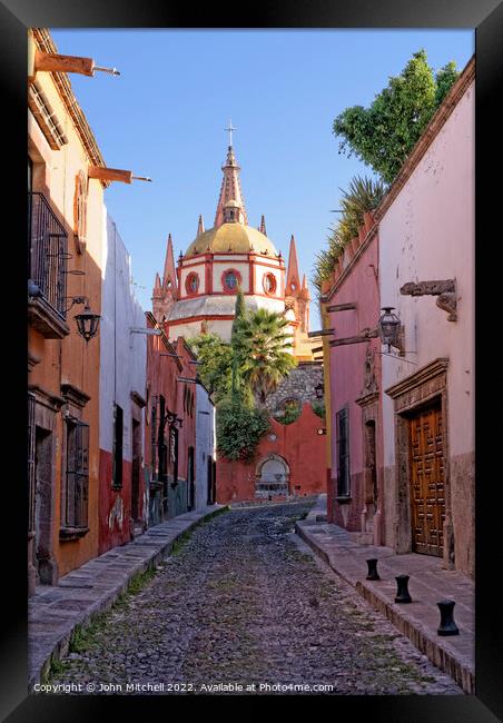 San Miguel de Allende Mexico Framed Print by John Mitchell