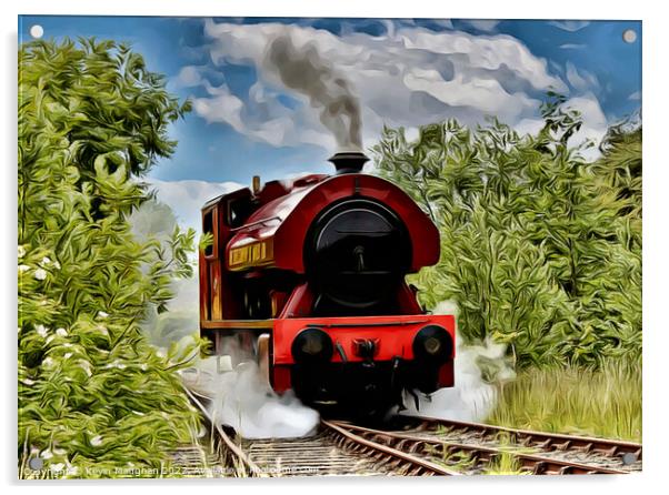 Steam Locomotive No. 401 Thomas Burt (Digital Art) Acrylic by Kevin Maughan