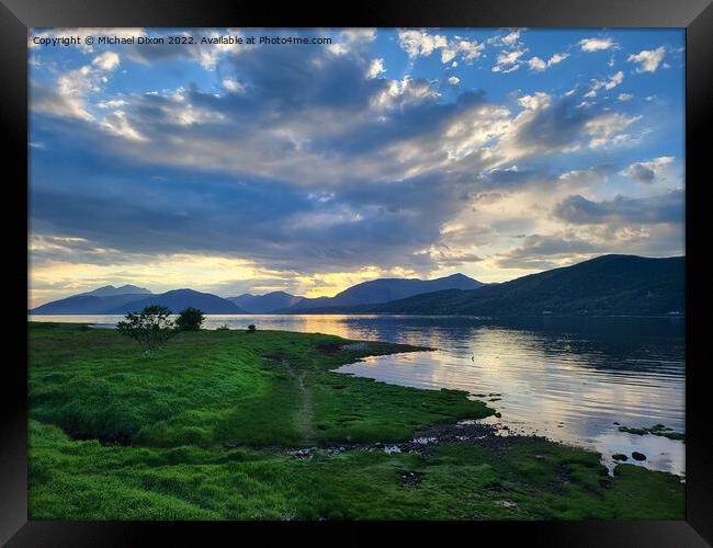 Water by Ballachulish Bridge, Scotland Framed Print by Michael Dixon