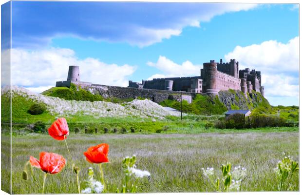 Bamburgh Castle Canvas Print by Picture Wizard
