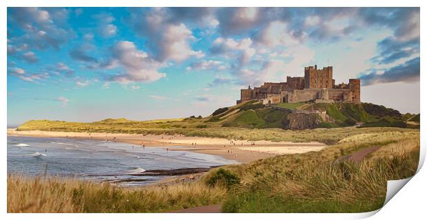 Bamburgh Castle Print by Picture Wizard