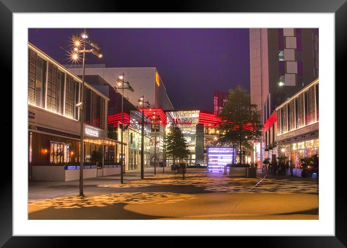 Westfield Stratford Shopping City Framed Mounted Print by David French