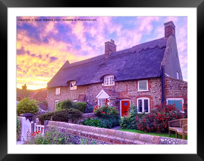 Sunset Cottage  Framed Mounted Print by Jason Williams