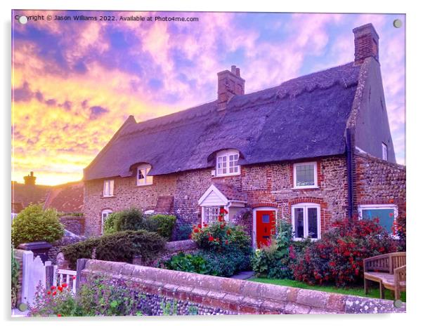 Sunset Cottage  Acrylic by Jason Williams