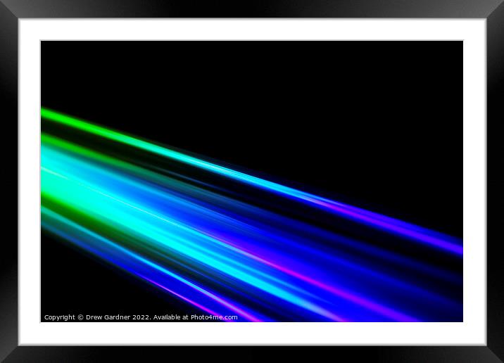Beams of Prismatic Light Framed Mounted Print by Drew Gardner