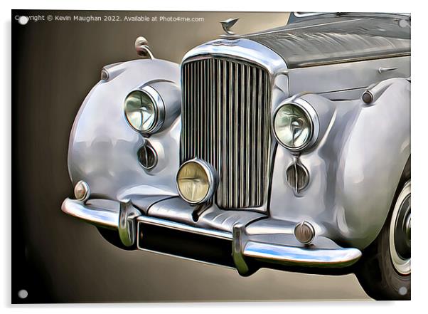 1954 Bentley R Type Close Up (Digital Art) Acrylic by Kevin Maughan
