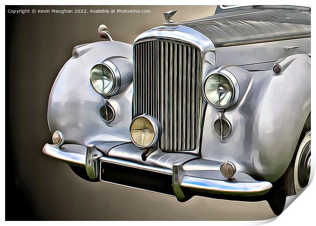 1954 Bentley R Type Close Up (Digital Art) Print by Kevin Maughan