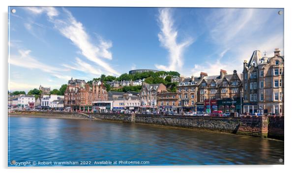 Oban Waterfront Acrylic by RJW Images