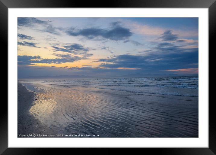 Sunrise at Muizenberg, South Africa Framed Mounted Print by Rika Hodgson