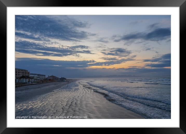 Sunrise at Muizenberg, South Africa Framed Mounted Print by Rika Hodgson