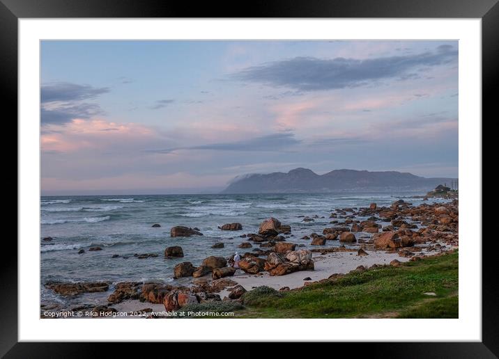 Sunrise at Muizenberg, Cape Town Framed Mounted Print by Rika Hodgson