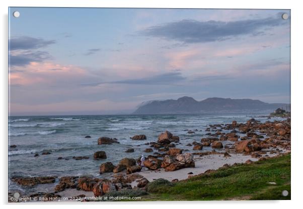 Sunrise at Muizenberg, Cape Town Acrylic by Rika Hodgson