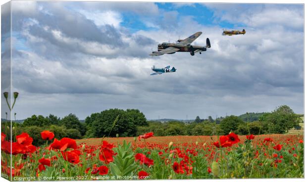 Battle of Britain Memorial Flight Canvas Print by Brett Pearson