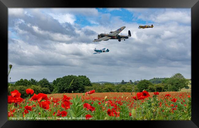 Battle of Britain Memorial Flight Framed Print by Brett Pearson