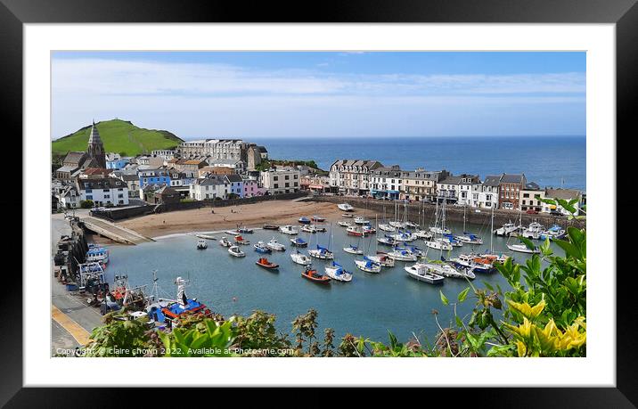 Ilfracombe Harbour Framed Mounted Print by claire chown
