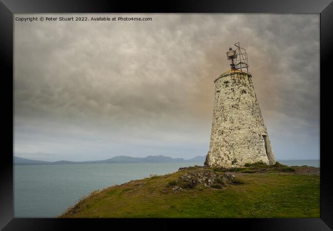 The Tower at Llanddwyn Island Anglesey. Framed Print by Peter Stuart