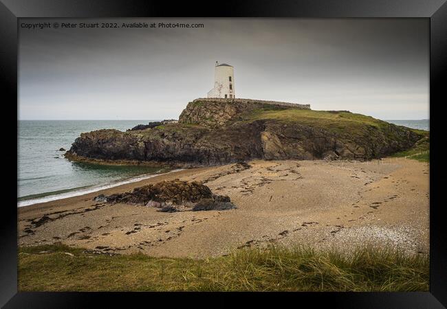 The Tower at Llanddwyn Island Anglesey. Framed Print by Peter Stuart