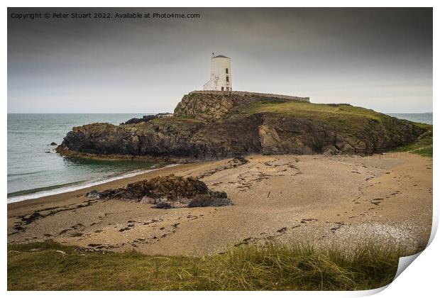 The Tower at Llanddwyn Island Anglesey. Print by Peter Stuart