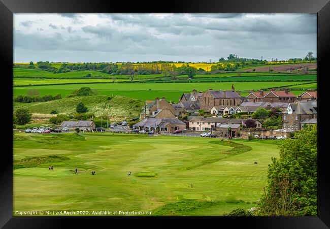 Majestic Alnmouth Golf Course Framed Print by Michael Birch