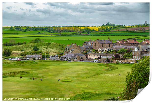 Majestic Alnmouth Golf Course Print by Michael Birch