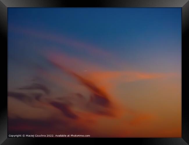 Red Garuda Cloud Framed Print by Maciej Czuchra