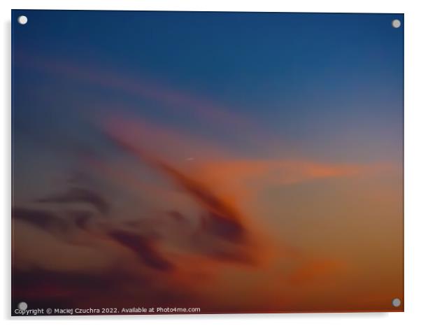 Red Garuda Cloud Acrylic by Maciej Czuchra