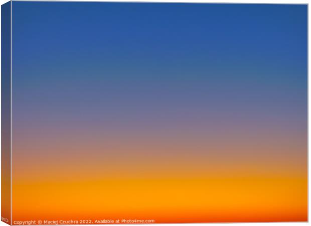 Sky After Sunset Canvas Print by Maciej Czuchra