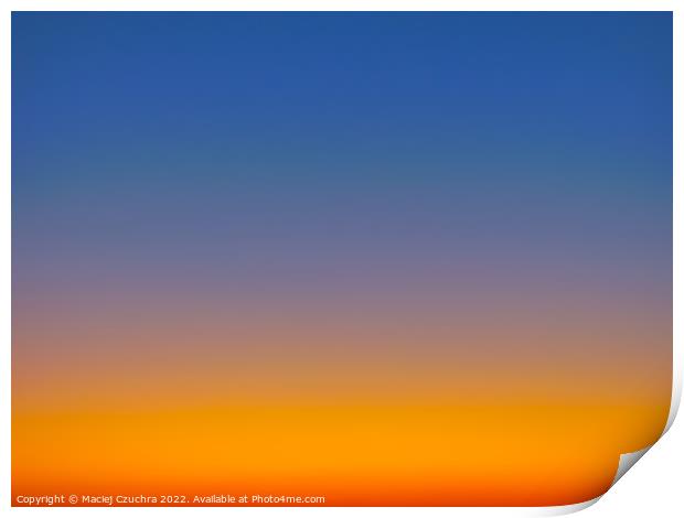 Sky After Sunset Print by Maciej Czuchra