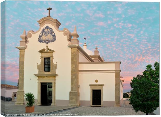 Church of St. Lawrence of Rome in Algarve. Portugal Canvas Print by Angelo DeVal