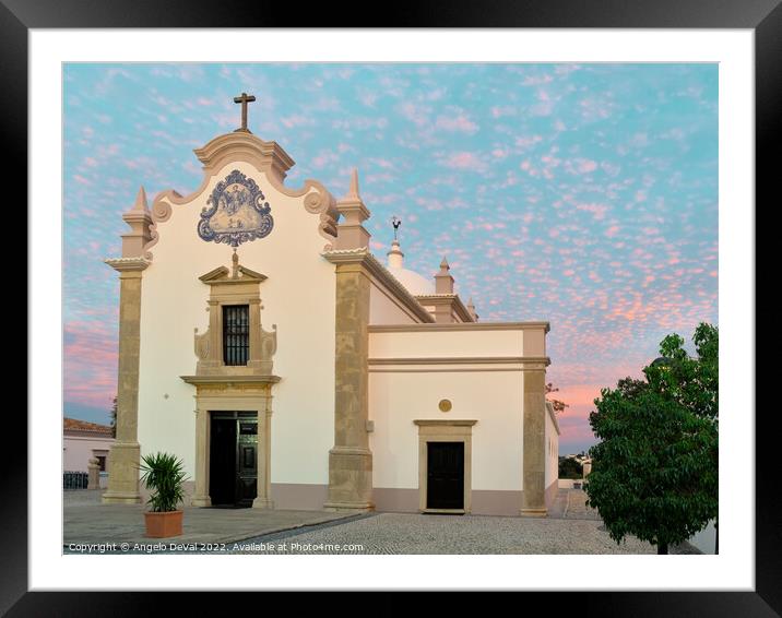 Church of St. Lawrence of Rome in Algarve. Portugal Framed Mounted Print by Angelo DeVal
