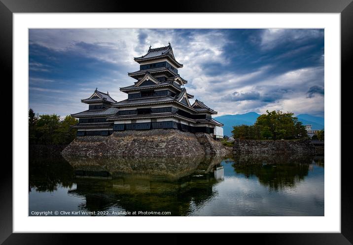 Matsumoto Castle  Framed Mounted Print by Clive Karl Wuest