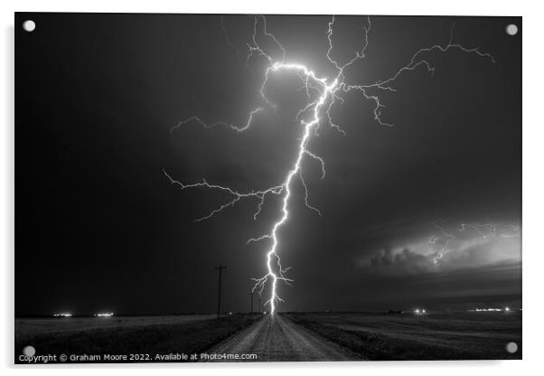 Oklahoma Bolt in Monochrome Acrylic by Graham Moore