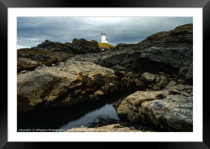 Elie Lighthouse Framed Mounted Print by DiFigiano Photography