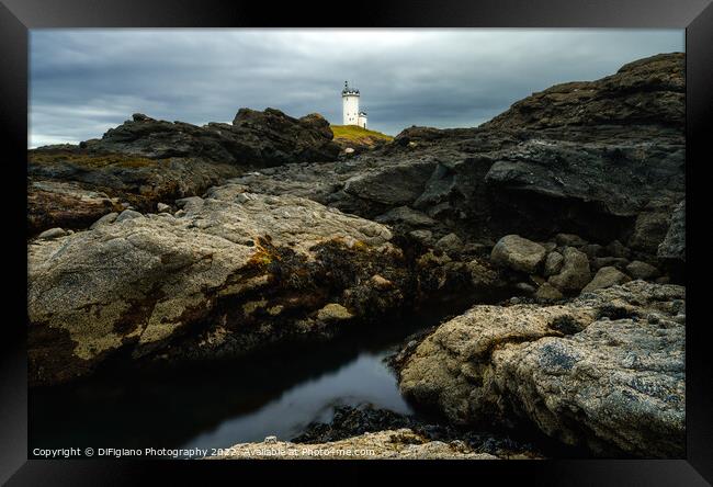 Elie Lighthouse Framed Print by DiFigiano Photography