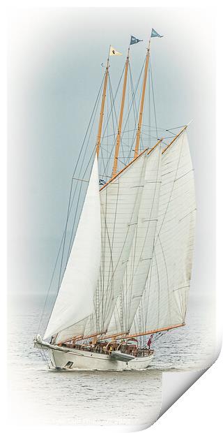 Classic Yacht Adix At Fife Regatta 2022 Print by Tylie Duff Photo Art