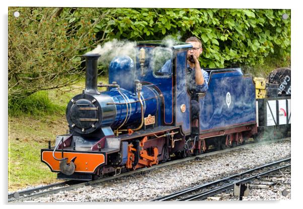 Steam Train Pioneer Acrylic by Stuart Wyatt