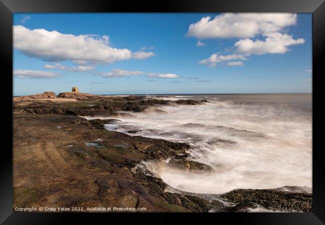  Seahouses Seascape Northumberland. Framed Print by Craig Yates