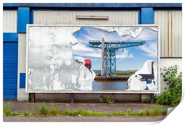 Clydebank & the Titan Crane. Print by Rich Fotografi 