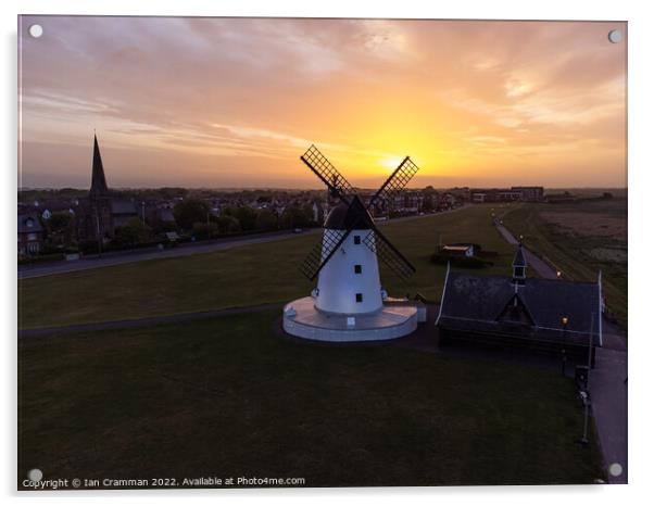 Lytham Windmill at Sunrise Acrylic by Ian Cramman