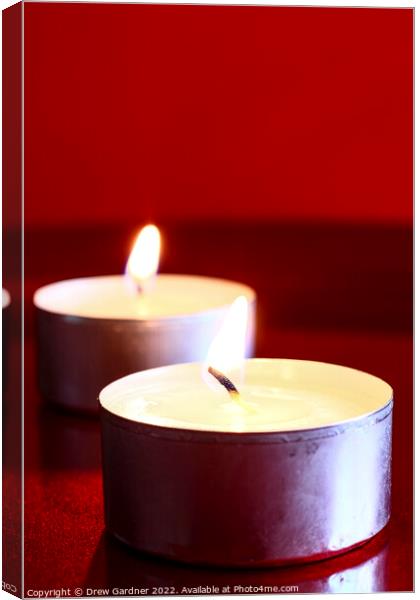 Candle Light Canvas Print by Drew Gardner