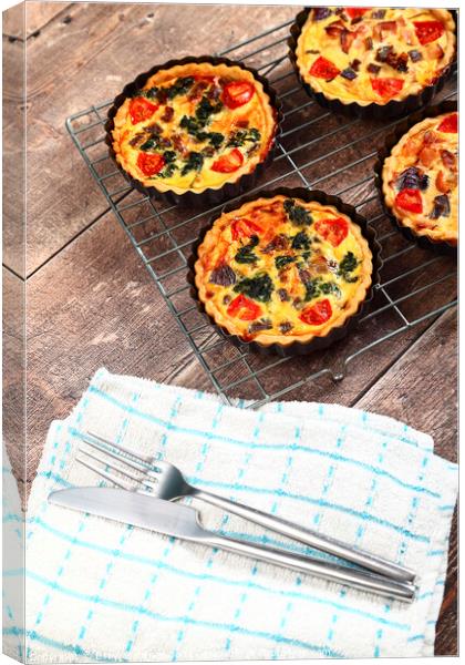 Home Cooked Quiche  Canvas Print by Drew Gardner